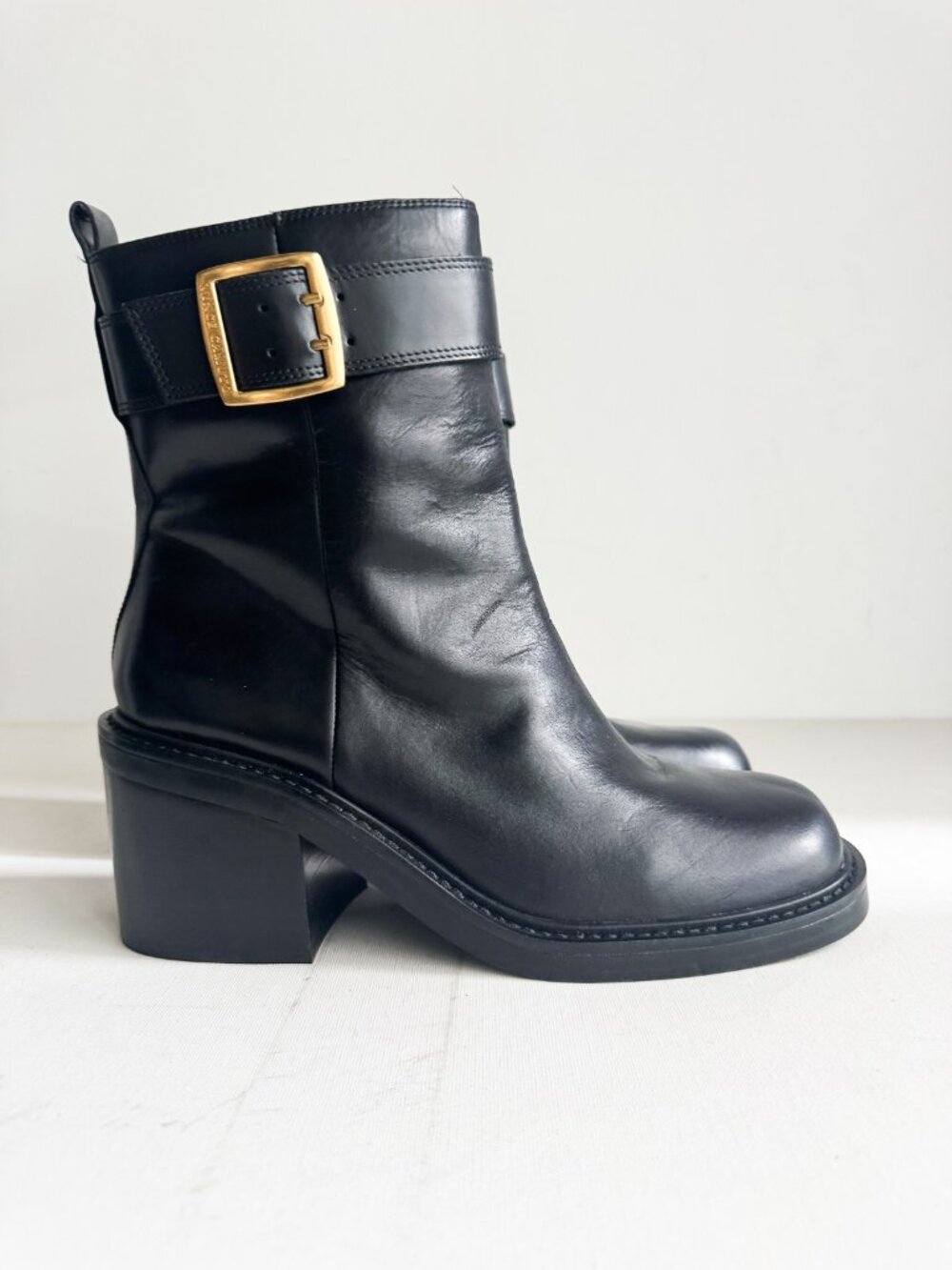 Vince Camuto womens Bembonie Stacked Heel Bootie Ankle Boot
